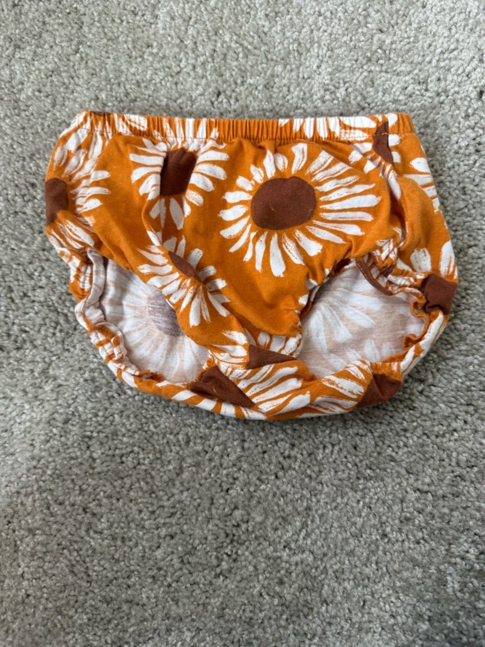 Carter's Orange Sunflower Two-Piece Diaper Cover Set - Picture 3 of 5